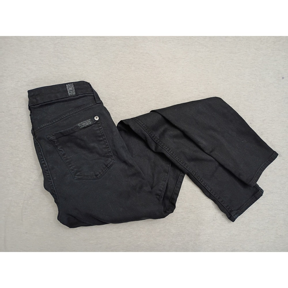7 For All Mankind b(air) The Ankle Skinny Jeans Black Denim AU0159044A